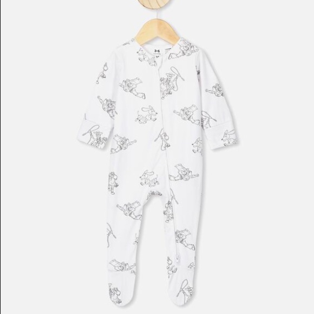 NEW TOY STORY ZIP ROMPER